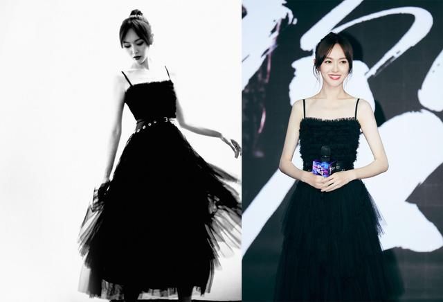 94斤迪丽热巴和86斤唐嫣同穿吊带裙，网友：微胖就是比苗条好看！