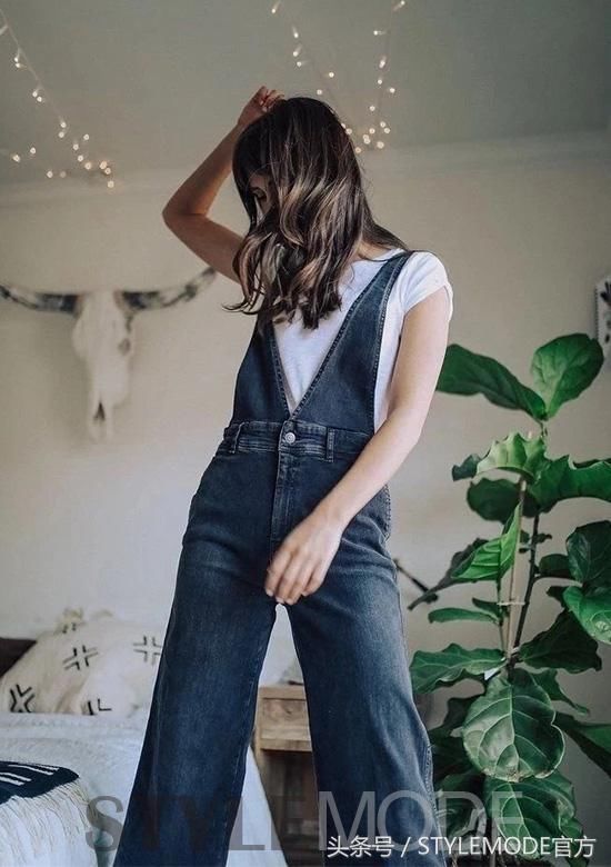 背带裤回潮，除了减龄还似女神！
