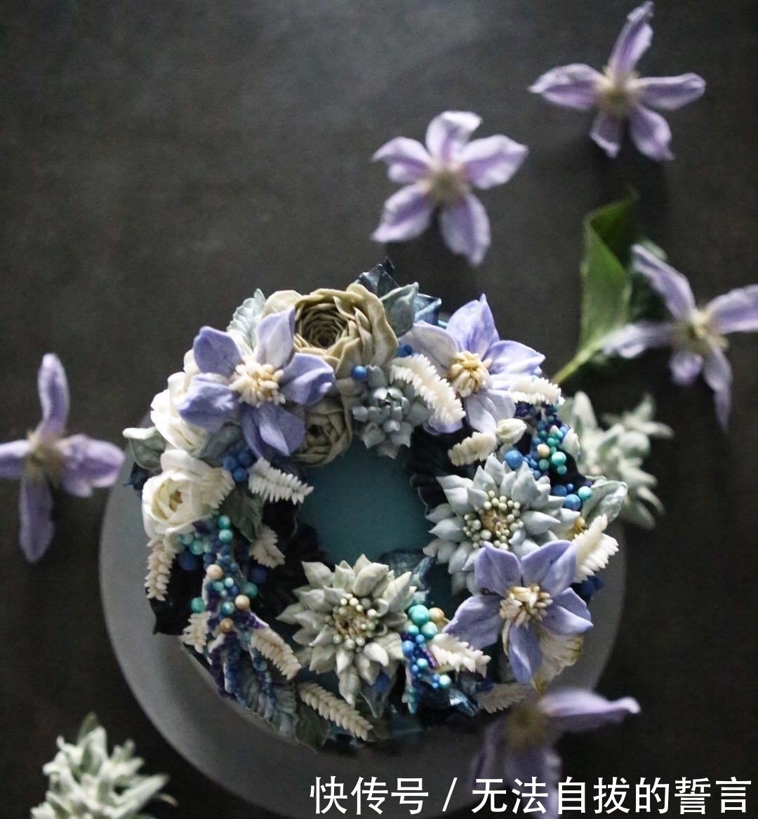 『制作』她做的鲜花蛋糕太撩人,看完后全世界都惊艳了!