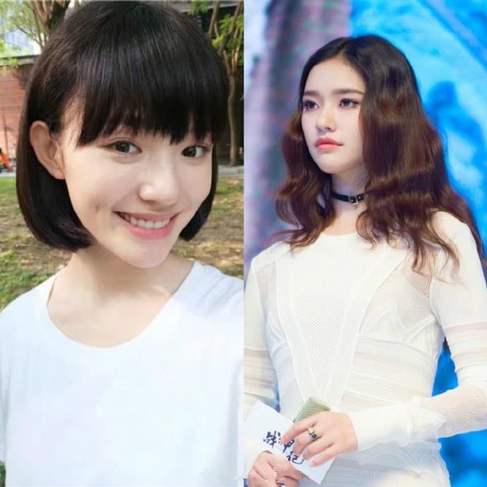 当红女星长发与短发对比，郑爽第二刘亦菲垫底，第一让人心服口服