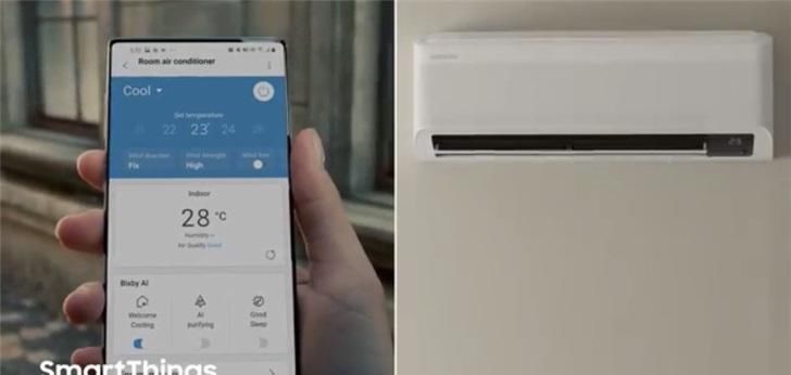  「新机」真全面屏！？三星空调广告曝光神秘新机：Galaxy Note 20？！