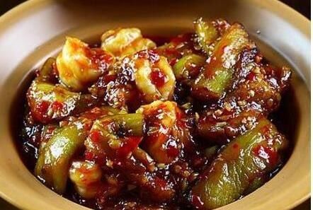  「虾球」美食精选：鱼香虾球茄子煲，滑炒鸭肉，红豆糙米饭，凉拌香辣茄条