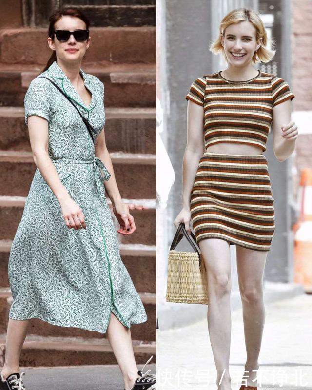 『EmmaRoberts』春季穿平底鞋如何搭配显高显瘦又时髦?跟EmmaRoberts学就对啦!