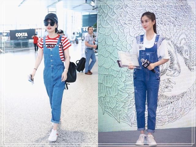 吴昕终于美回来了!只不过穿了一条背带裤,竟嫩过小6岁的杨颖?