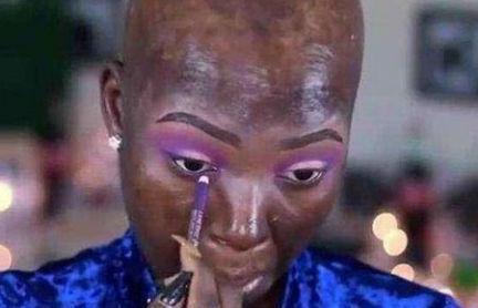 非洲小姐姐上演化妆神技，网友：妆后是女神