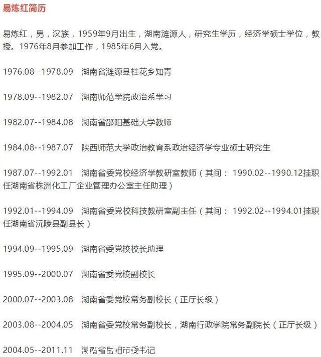 易炼红任江西省委副书记，书记省长现由刘奇“一肩挑”