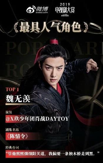  「出自」微博评选出人气角色和经典台词，前两个出自同一部剧
