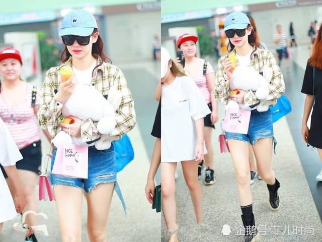 戚薇太狠了！短裤穿在腿根深处割2刀，网友：掉出来的布好想剪掉