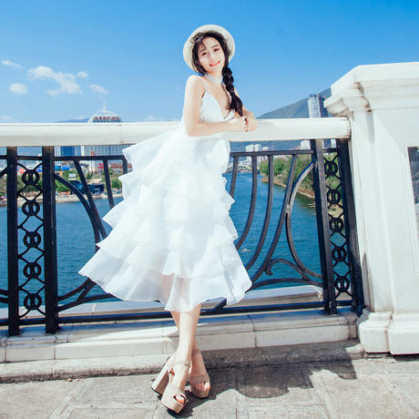 少女感初恋裙,似天边仙子般空灵,感受澄澈透明的初心