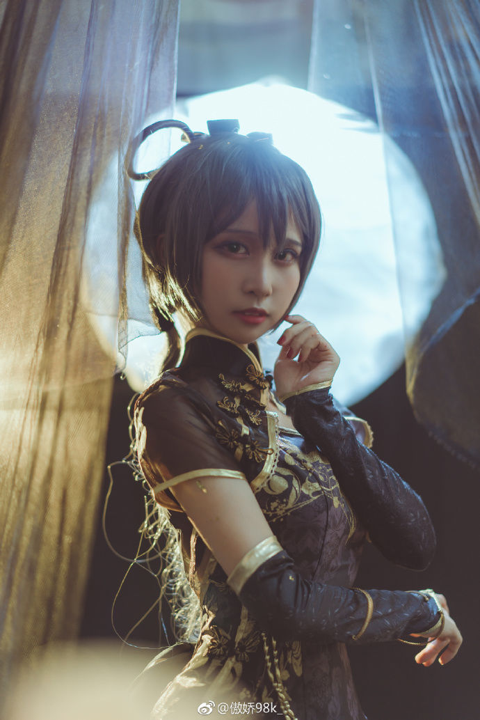 网袜不错 洛天依 金丝雀旗袍cosplay