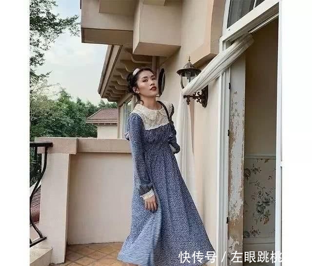 学院@春季怎能少了应景的碎花裙:搭西装御姐范,穿针织衫温柔学院风