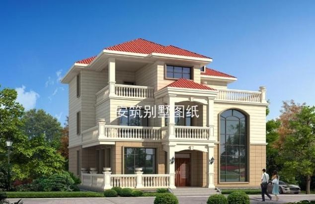  #感觉#别再羡慕城里的千万豪宅，老家建这款三层豪华别墅，感觉