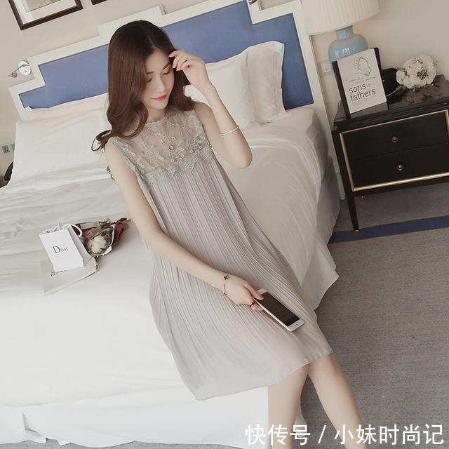 「上穿」想要视觉上穿的修身,那连衣裙肯定不能少