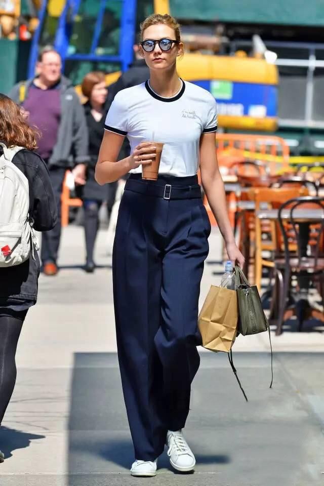 吊带阔腿裤秒杀牛仔裤，纸袋裤才是今秋最火的裤装！