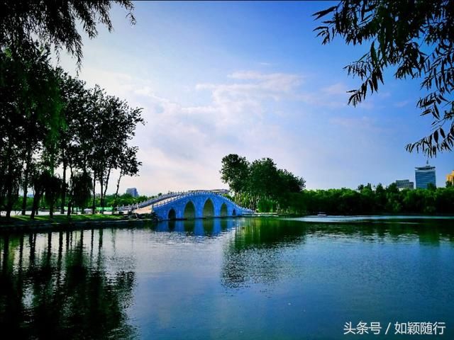 秋到玉渊潭 幽幽深潭 水阔林丰 人在画中游