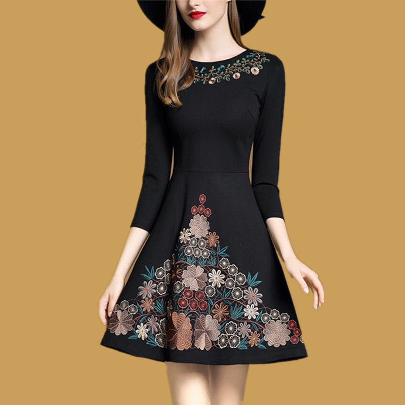 不像话!这真是我见过最美的A字裙，显瘦显白美扎心