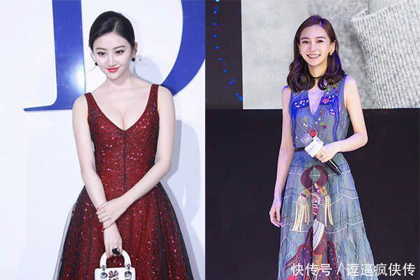 景甜与baby同时秀好身材，但这事业线差距也太大了