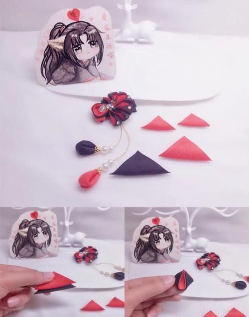 「金鱼发夹」手工制作金鱼发饰,少女风还是暗黑系你说了算,附教程