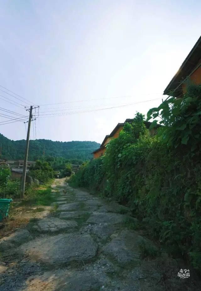 南宁深山藏了个清代古村庄，土瓦房、石板路…山色葱葱，宁静闲适
