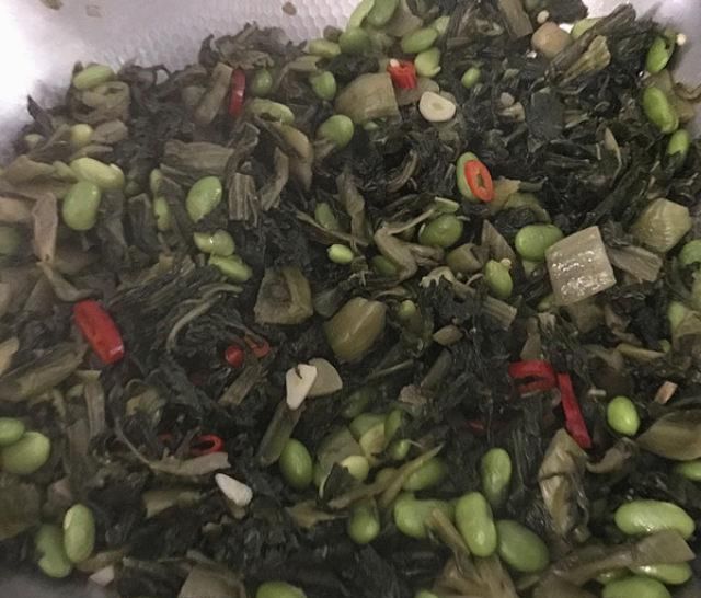 【脆爽】腌菜炒毛豆,香辣脆爽又下饭,味道比吃肉都香