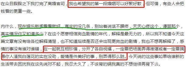 何洁旧事重提,否认婚内出轨,这一波捆绑前夫消费真不聪明!
