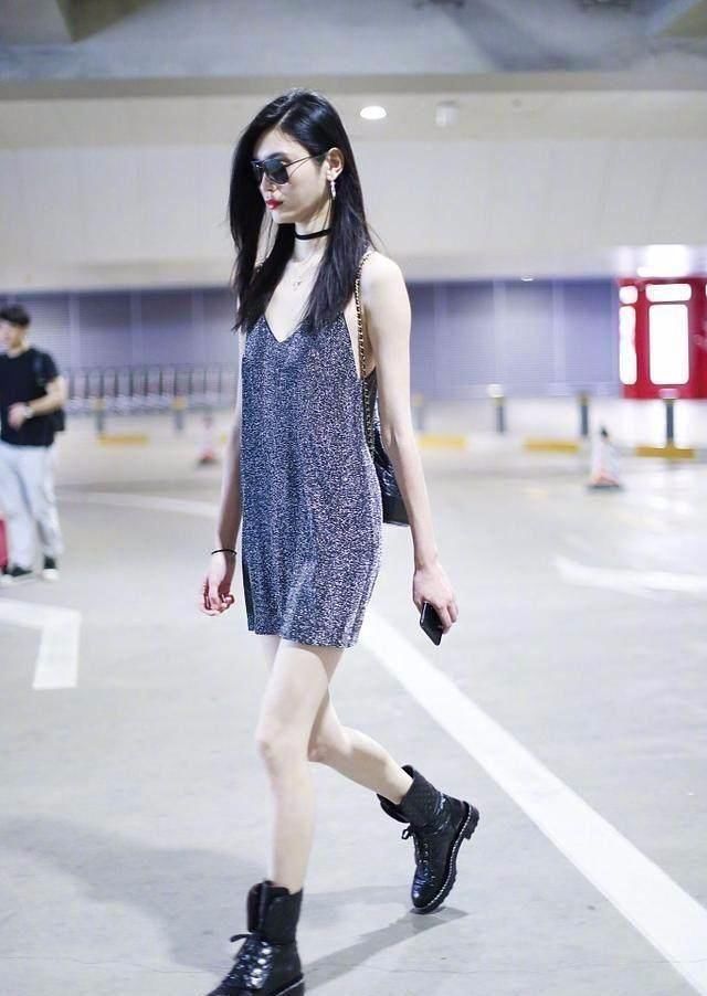 奚梦瑶这身高才49公斤，难怪怎么穿都性感，身上一点赘肉都没有!