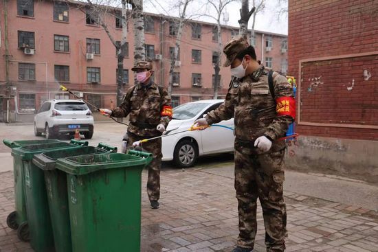  防控：洛阳市涧西区广大民兵投身疫情防控阻击战