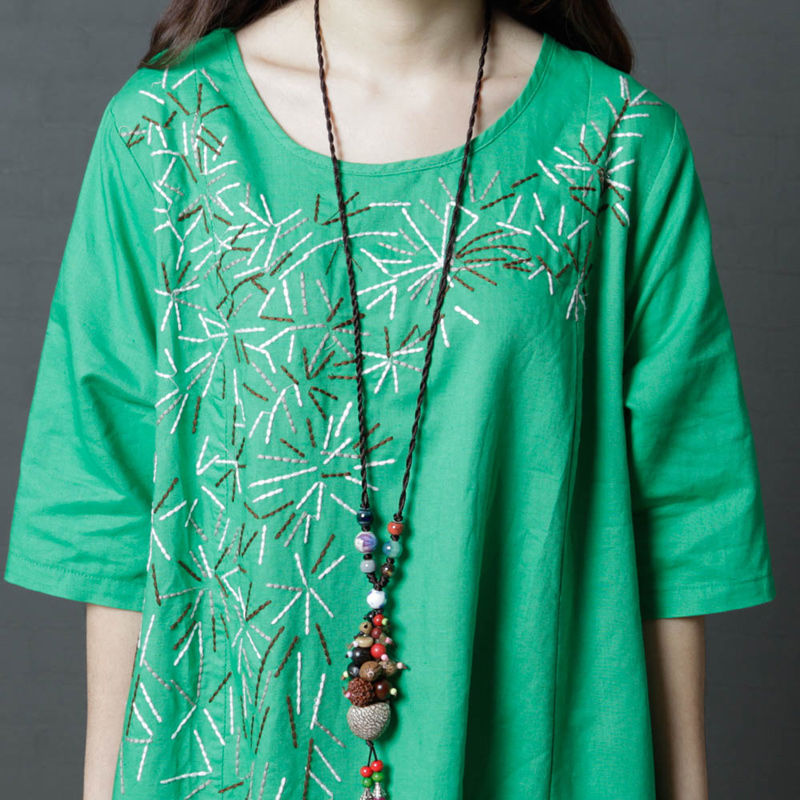 比旗袍更有韵味的棉麻裙来了!好看不贵还显名媛气质,超美超好看