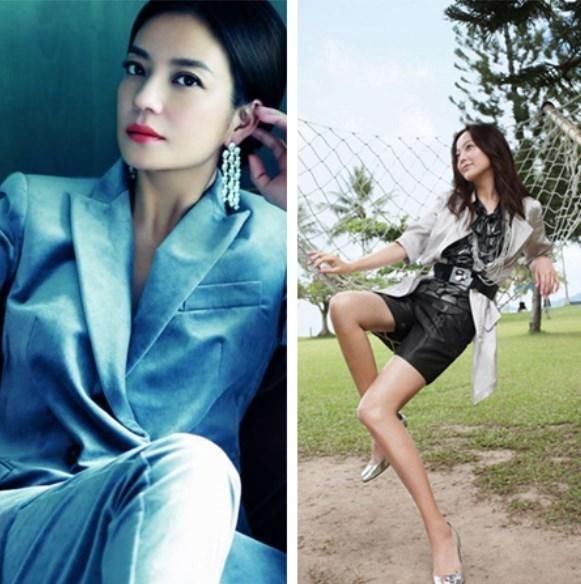 41岁金喜善与42岁赵薇同框后，气质截然不同，你更偏向谁?