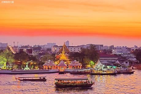 【看过】泰国曼谷“母亲河”,日落胜景浪漫醉人,这样的曼谷你看过吗