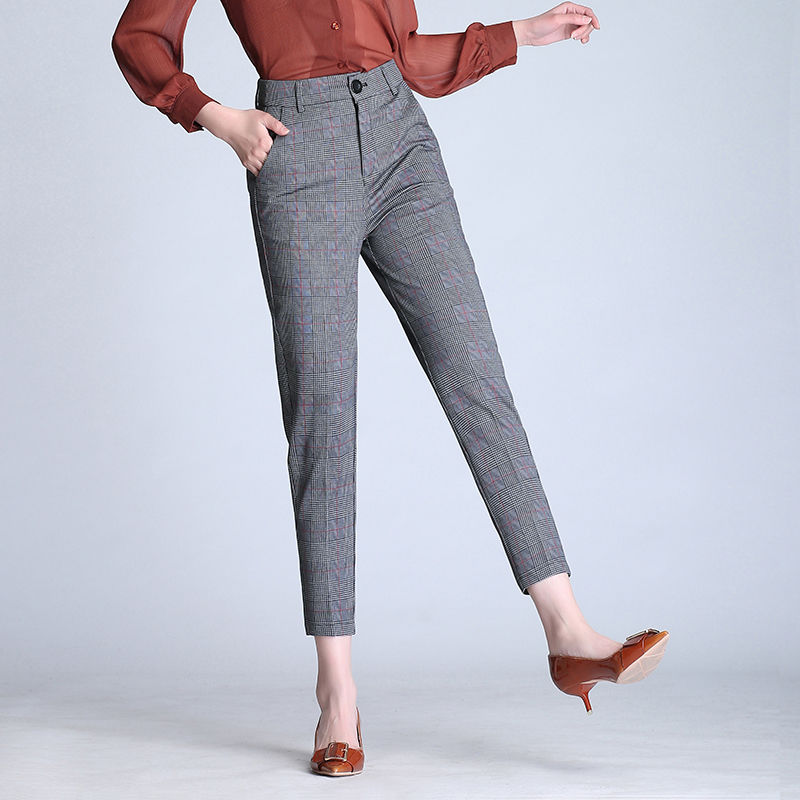 你和完美的腿型之间，只缺一条烟管裤!腿型不好，腿不直就穿它