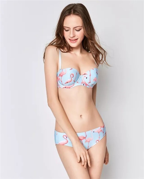 Fandecie芬狄诗内衣品牌2018夏季新款航海泳装