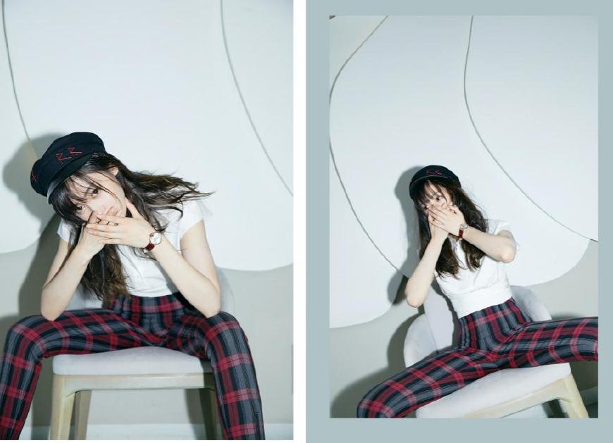 胯大麻烦?张天爱一条"方格裤"就搞定,还秒变大长腿