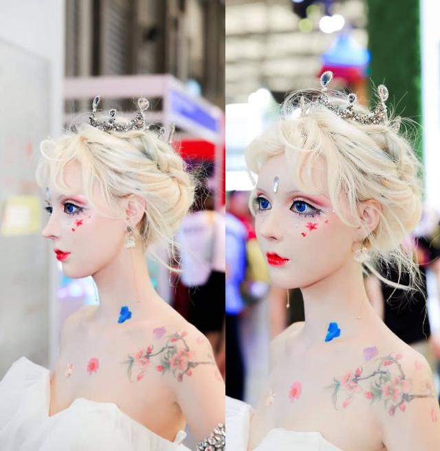 中国“真人芭比”第一人,上妆之后美如画,却因嘴巴太小吃肠都难