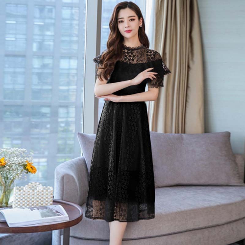 哇，46岁老婆真洋气!蕾丝裙+高跟鞋，参加聚会，美到惊艳全场