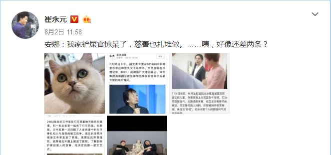 徐勇凌发表声明道歉，范冰冰刘震云组团做公益，崔永元的回应亮了