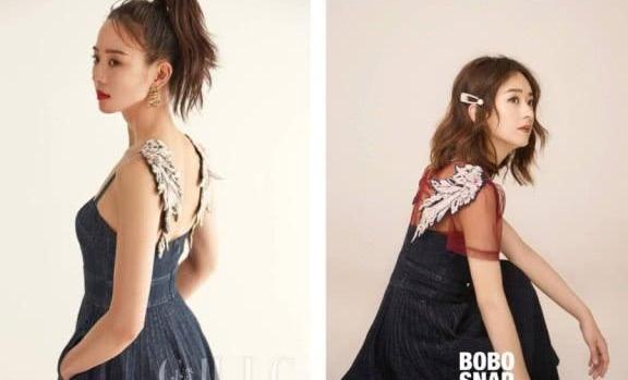 30岁赵丽颖撞衫35岁张钧甯，女孩和女人的气质差距一目了然