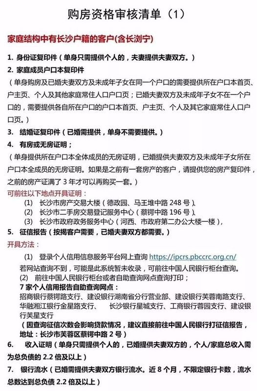 zui详细:关于2018长沙购房资格、贷款、税费、