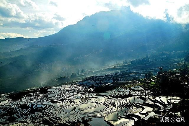 《云南风光》多依树梯田,壮美秀丽,如梦如幻的人间仙境!