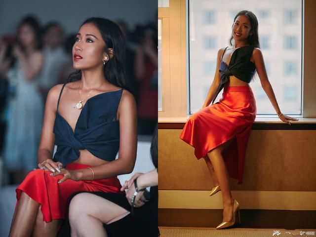 吉克隽逸真敢穿，上身只打了一个结就亮相，网友：真怕会掉下来