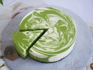  「烤箱」无需烤箱??零失败??抹茶大理石慕斯??入口即化