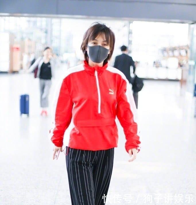 吴昕真会穿, 红上衣配阔腿裤至少显瘦20斤, 网友: 瘦到不敢认!