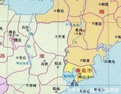  【临淄】昌潍地区时的潍坊，不仅南到黄海北到渤海，黄岛临淄都