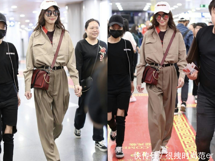 同是工装风搭配，唐嫣大气又惊艳，谭松韵清新，李沁却个性十足