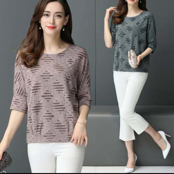 简直太好看啦!码数最大6XL上衣，胖媳妇穿上看着比裙子还美嫩