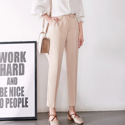 你和完美的腿型之间，只缺一条烟管裤!腿型不好，腿不直就穿它