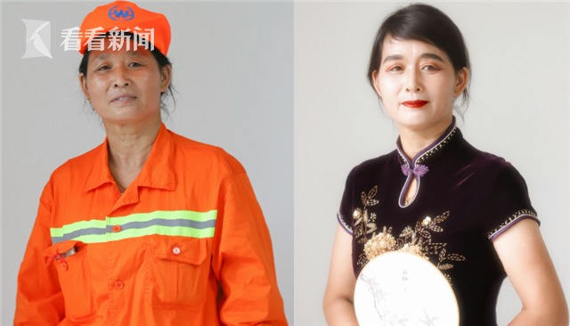 大学生为环卫阿姨们换上旗袍：展现不一样的魅力