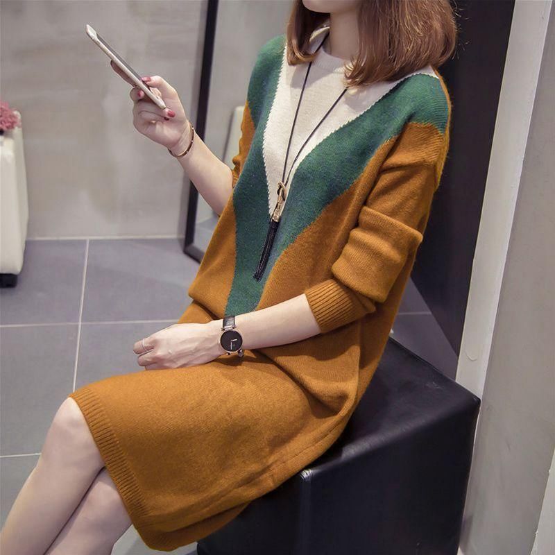 老婆都不买旗袍了，原来今年流行这样的毛衣裙，老婆穿上贼美