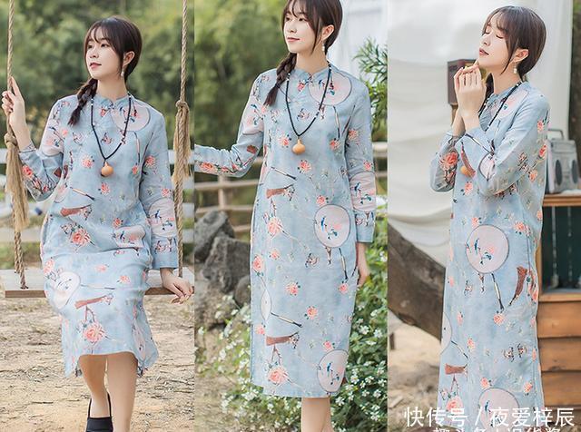 『气质』有一种东方美叫:穿“碎花棉麻裙”简约、舒适,衣品和气质双收!