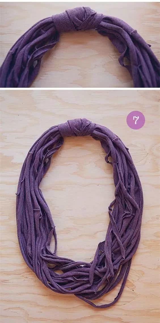 「 T恤变」放着的旧衣服不穿了，就这样改造，美翻了……，春天了